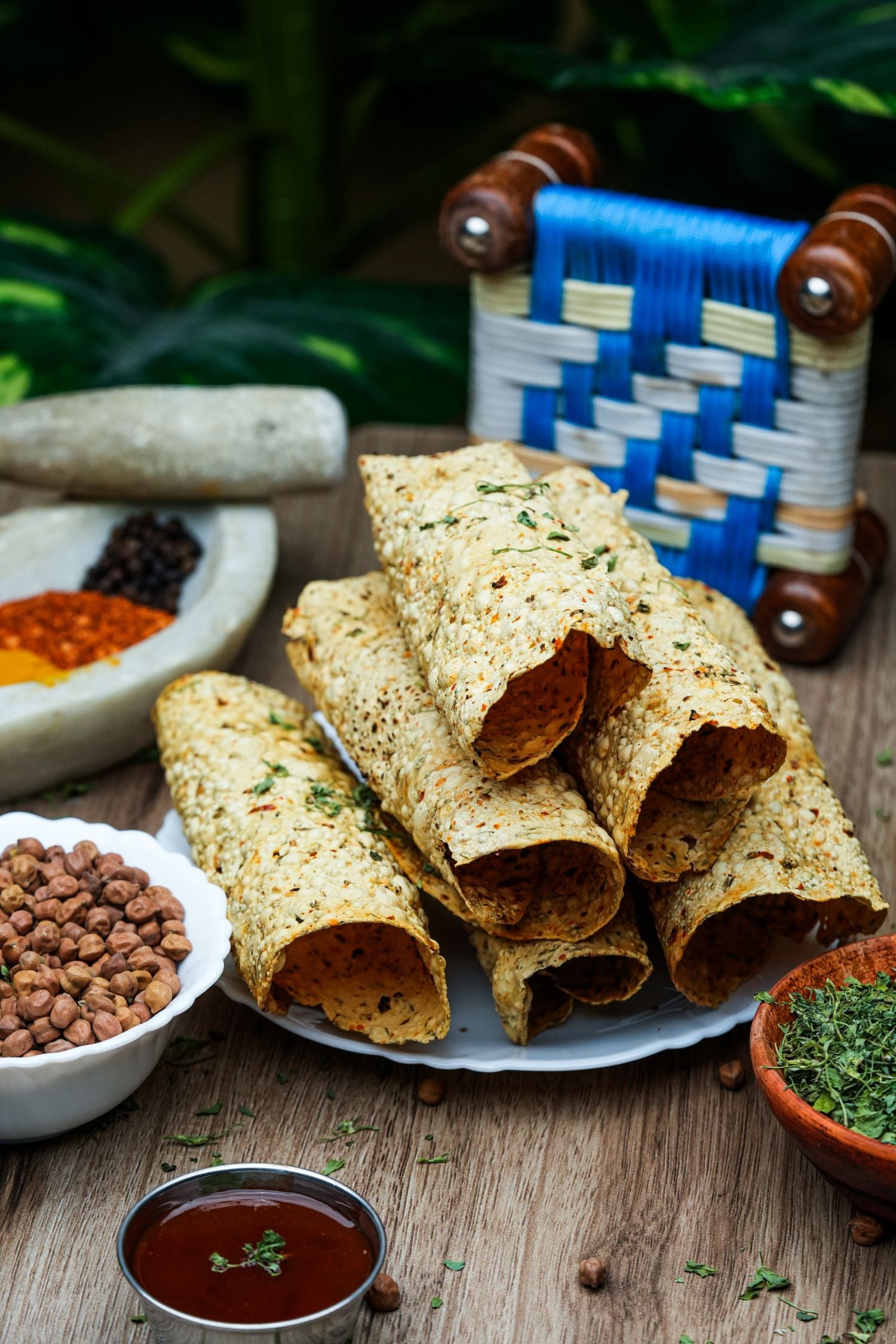 Channa Methi Papad