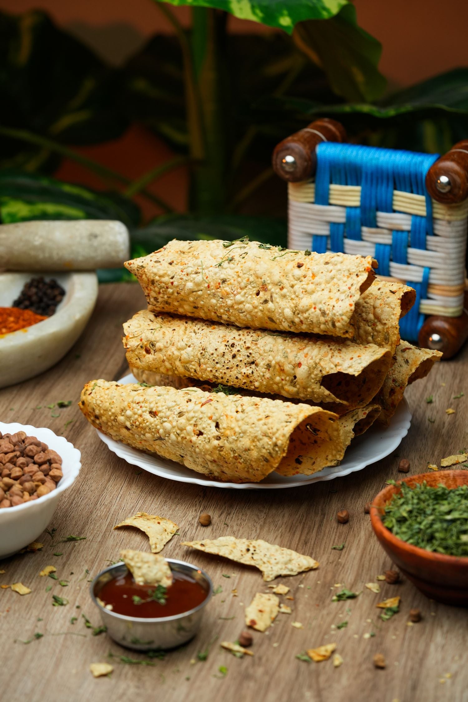 Channa Methi Papad